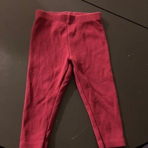 Red leggings